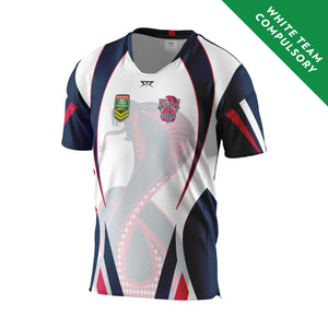 Brisbane Cobras Men's White Team X Carbon Alternative Playing Shirt